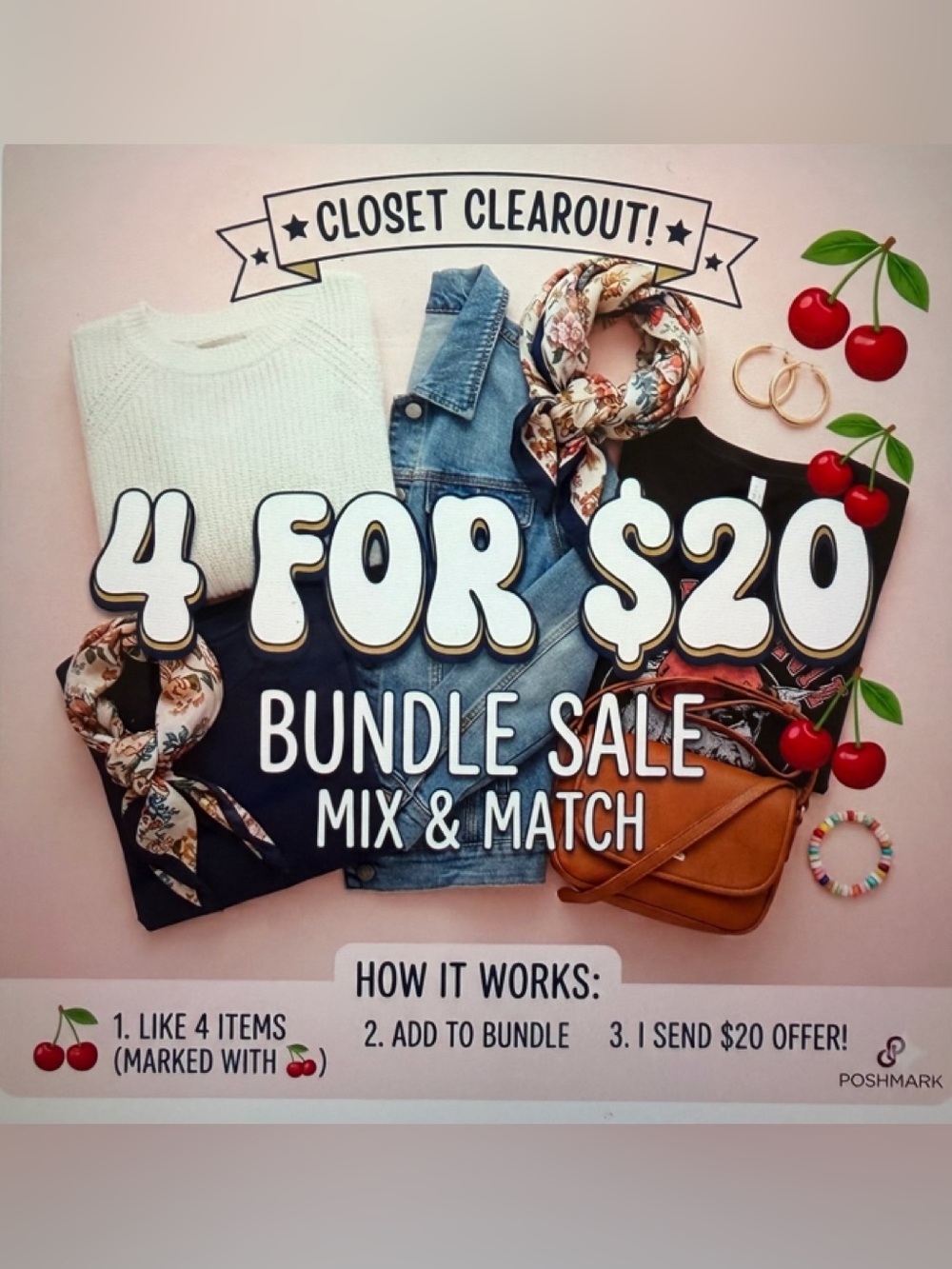 🍒 4 FOR $20 BUNDLE SALE! MIX & MATCH 🍒